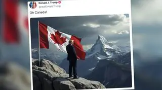 Grafika na oficjalnym koncie prezydenta elekta Donalda Trumpa