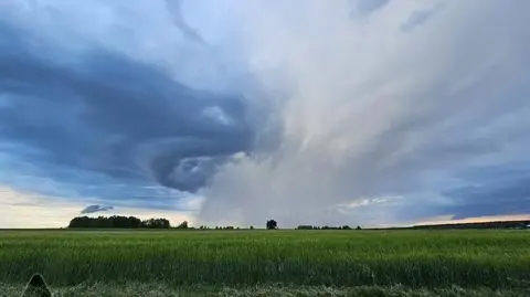 Punktowy opad nad powiatem radomskim