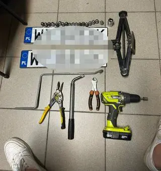 Przedmioty zabezpieczone przez policję